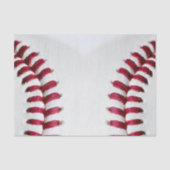ホワイトベースボールレッドレースストリング 薄葉紙 (正面)