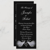 ホワイトペアコックスとハートモノグラムプログラム プログラム (正面/裏面)