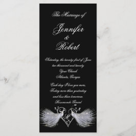 ホワイトペアコックスとハートモノグラムプログラム プログラム