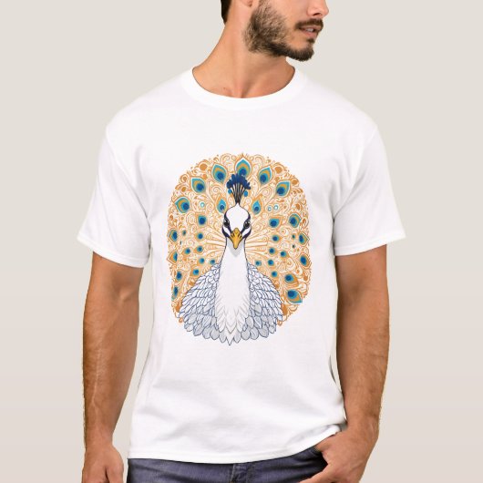 ホワイトペアフクロウ Tシャツ (正面)