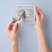 ホワイトペイントブラシ、ペインター&デコレータ広告ーズ チラシ (手)