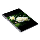 ホワイトペオニトリオ、1テサロニケ5:17-18 ノートブック (右側)