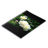 ホワイトペオニトリオ、1テサロニケ5:17-18 ノートブック (左側)