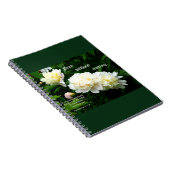 ホワイトペオニトリオ、1テサロニケ5:17-18 ノートブック (右側)