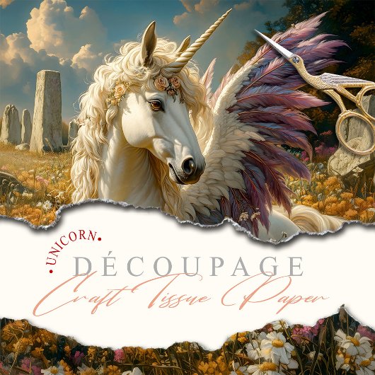 ホワイトペガサスと紫の翼ファンタジー神話 薄葉紙