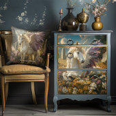 ホワイトペガサスと紫の翼ファンタジー神話 薄葉紙