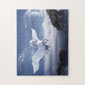 ホワイトペガサスユニコーンジグソーパズル ジグソーパズル (縦)