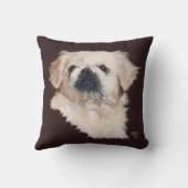 ホワイトペキン犬ピロー クッション (裏面)