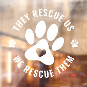 ホワイトペットラバー我々は彼らの車のウィンドウデカール ウィンドウサイン (シート2)