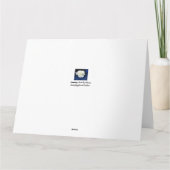 ホワイトペニ日本のー誕生日グリーティングカード カード (裏面)