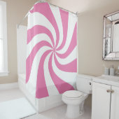 ホワイトペパーミントウールツリースカートを使用した任意の色 シャワーカーテン (インサイチュ)