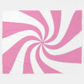 ホワイトペパーミントウールツリースカートを使用した任意の色 フリースブランケット (正面(横))