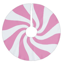 ホワイトペパーミントウールツリースカートを使用した任意の色 ブラッシュドポリエステルツリースカート