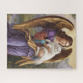 ホワイトペルシャとエンジェルジグソーパズル ジグソーパズル (横)