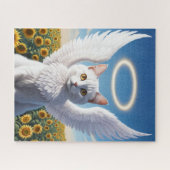 ホワイトペルシャエンジェルパズル ジグソーパズル (横)