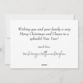 ホワイトホリデーメリークリスマスカード シーズンカード (裏面)