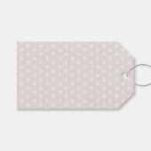 ホワイトホリーボタニカルハッピーホリデーズギフトラベル ギフトタグ (正面(横))