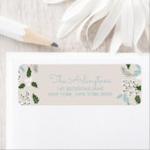 ホワイトホリーボタニカルハッピーホリデーズ住所 シール (インサイチュ)