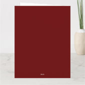 ホワイトホースとアルパインハウスクリスマスカード カード (裏面)