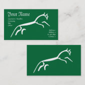 ホワイトホースの名刺 – カスタマイズ 名刺 (正面/裏面)