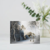 ホワイトホースウィンターフォレストポストクロッシング ポストカード (スタンド正面)