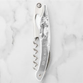 ホワイトホースウェイターのコルクカスタムスクリューと文字 ソムリエナイフ (正面)