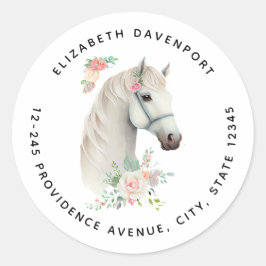 ホワイトホースエレガントボホフローラアドレス ラウンドシール