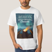 ホワイトホースカナダ旅行ポスター Tシャツ (正面)