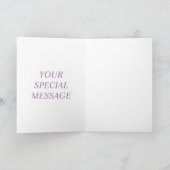 ホワイトホースカード – カスタム文字名 カード (内部)