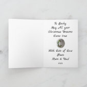 ホワイトホースクリスマスガーランドグリーティングカード シーズンカード (内部)