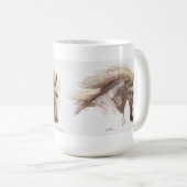 ホワイトホーススタリオンファインアートマグ コーヒーマグカップ (正面右)