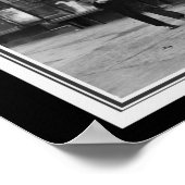 ホワイトホースタバーンNYCヴィンテージB&W 16 x 20 ポスター (角)