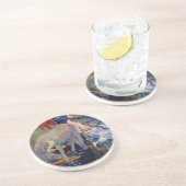 ホワイトホースバイポールゴーギンヴィンテージファインアート コースター (側面)