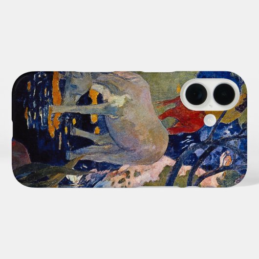 ホワイトホースバイポールゴーギンヴィンテージファインアート Case-Mate iPhoneケース (裏面 (横))