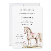 ホワイトホースピンクボウフローラ誕生日