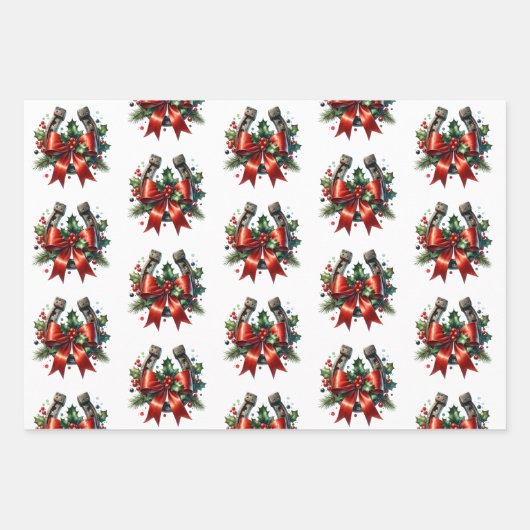 ホワイトホースフェスティバルファームクリスマス ラッピングペーパーシート (正面2)