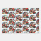 ホワイトホースフェスティバルファームクリスマス ラッピングペーパーシート (正面)