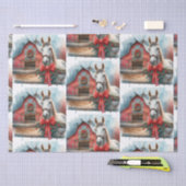 ホワイトホースフェスティバルファームクリスマス 薄葉紙 (クラフト)