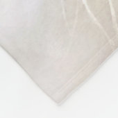 ホワイトホースポートレート絵画ズアーパーソナライズされたト フリースブランケット (角)