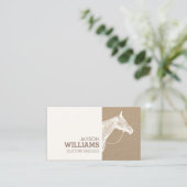 ホワイトホースモダンスクリーンプリントオンクラフト 名刺 (スタンド正面)