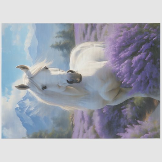 ホワイトホースラベンダーティッシュペーパー 薄葉紙 (正面)