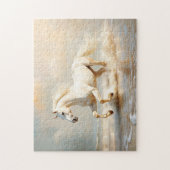 ホワイトホースランニングズオンビーチ ジグソーパズル (縦)