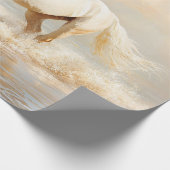 ホワイトホースランニングズオンビーチ ラッピングペーパー (角)