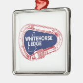 ホワイトホースレッジニューハンプシャー登山カラビナー メタルオーナメント (左)