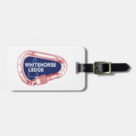 ホワイトホースレッジニューハンプシャー登山カラビナー ラゲッジタグ (正面横)