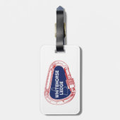 ホワイトホースレッジニューハンプシャー登山カラビナー ラゲッジタグ (裏面縦)