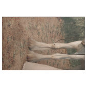 ホワイトホース付き女性 – Lgプリント ファブリック (ファットクウォーター)