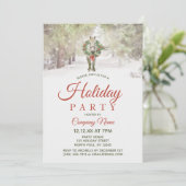ホワイトホース企業のホリデークリスマスパーティー 招待状 (スタンド正面)