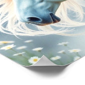 ホワイトホース保またはデザイン ポスター (角)