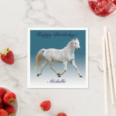 ホワイトホース紙誕生日ナプキンス スタンダードカクテルナプキン (インサイチュ)